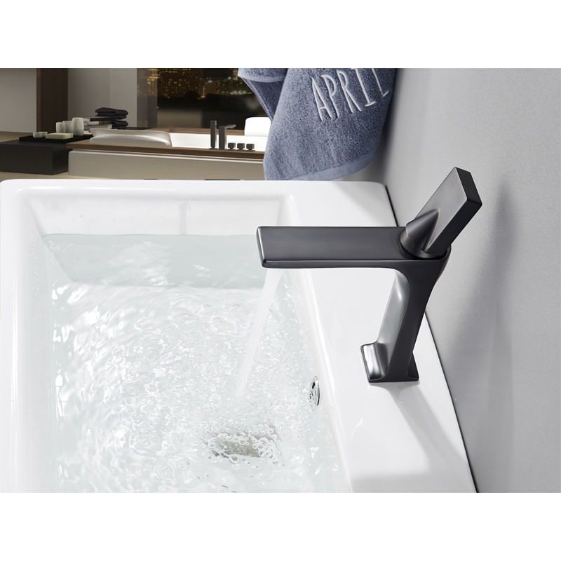 Casa si Gradina - Sanitare - Lavoar baie si accesorii - Baterii sanitare - Baterie chiuveta baie, Blackswan, Tip M79, model negru mat, dimensiune 22.5 cm - Infinity.ro