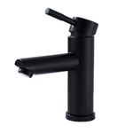 Casa si Gradina - Sanitare - Lavoar baie si accesorii - Baterii sanitare - Baterie chiuveta baie, Blackswan, Tip M301, model negru mat cu montare pe chiuveta, dimensiune 17.3 cm - Infinity.ro
