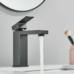 Casa si Gradina - Sanitare - Lavoar baie si accesorii - Baterii sanitare - Baterie chiuveta baie, Blackswan, Tip M311, model gri antracit scurt, dimensiune 18.5 cm - Infinity.ro