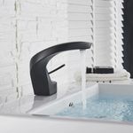 Casa si Gradina - Sanitare - Lavoar baie si accesorii - Baterii sanitare - Baterie chiuveta baie, Blackswan, Tip M13, model negru mat, dimensiune 14.5 cm - Infinity.ro