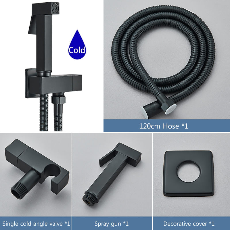 Casa si Gradina - Sanitare - Lavoar baie si accesorii - Baterii sanitare - Baterie bideu, Blackswan, Tip M13, model negru mat, pentru apa rece, dimensiune 13 cm - Infinity.ro