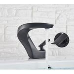 Casa si Gradina - Sanitare - Lavoar baie si accesorii - Baterii sanitare - Baterie chiuveta baie, Blackswan, Tip M13, model negru mat, dimensiune 14.5 cm - Infinity.ro