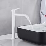 Casa si Gradina - Sanitare - Lavoar baie si accesorii - Baterii sanitare - Baterie chiuveta baie, Blackswan, Tip M142, model alb, dimensiune 30.7 cm - Infinity.ro