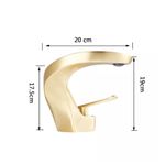 Casa si Gradina - Sanitare - Lavoar baie si accesorii - Baterii sanitare - Baterie chiuveta baie, Blackswan, Tip M14, model auriu mat, dimensiune 14.5 cm - Infinity.ro