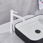 Casa si Gradina - Sanitare - Lavoar baie si accesorii - Baterii sanitare - Baterie chiuveta baie, Blackswan, Tip M142, model alb, dimensiune 30.7 cm - Infinity.ro