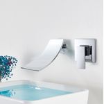 Casa si Gradina - Sanitare - Lavoar baie si accesorii - Baterii sanitare - Baterie chiuveta baie, Blackswan, Tip cascada M2, model crom, dimensiune 18 cm - Infinity.ro
