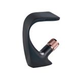 Casa si Gradina - Sanitare - Lavoar baie si accesorii - Baterii sanitare - Baterie chiuveta baie, Blackswan, Tip cascada M47, model negru/ rose gold, dimensiune 19 cm - Infinity.ro