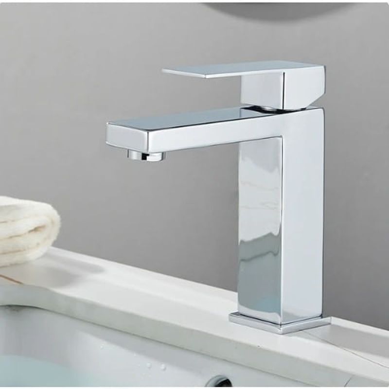 Casa si Gradina - Sanitare - Lavoar baie si accesorii - Baterii sanitare - Baterie chiuveta baie, Blackswan, Tip M309, model crom scurt, dimensiune 18.5 cm - Infinity.ro