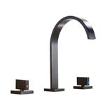Casa si Gradina - Sanitare - Lavoar baie si accesorii - Baterii sanitare - Baterie chiuveta baie, Blackswan, Tip M58, model negru mat, dimensiune 23.5 cm - Infinity.ro