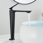 Casa si Gradina - Sanitare - Lavoar baie si accesorii - Baterii sanitare - Baterie chiuveta baie, Blackswan, Tip M200, model negru mat inalt, dimensiune 28 cm - Infinity.ro