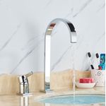 Casa si Gradina - Sanitare - Lavoar baie si accesorii - Baterii sanitare - Baterie chiuveta baie, Blackswan, Tip M49, model crom, dimensiune 35 cm - Infinity.ro