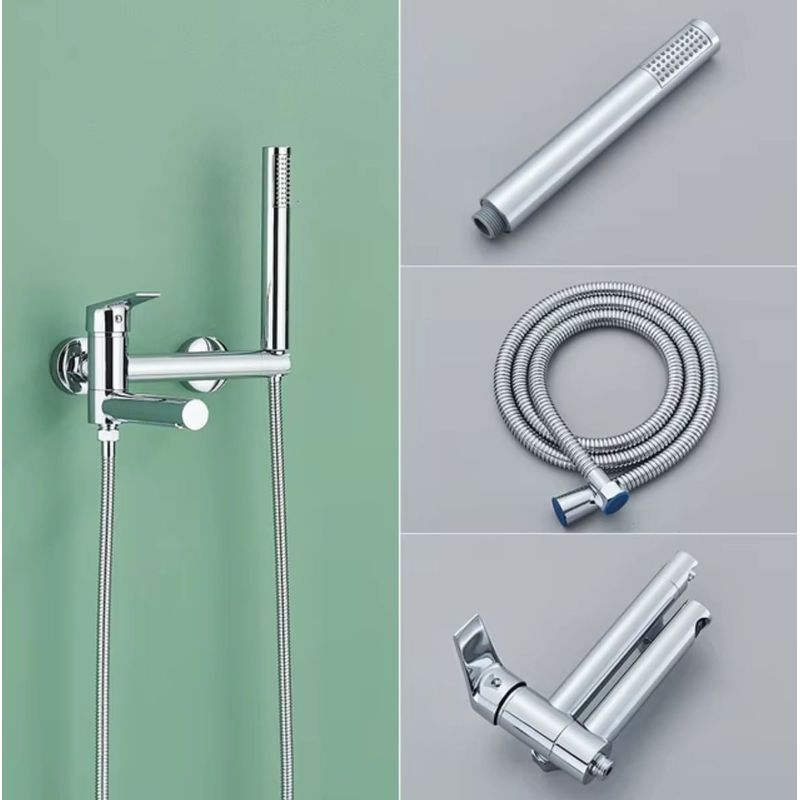 Casa si Gradina - Sanitare - Lavoar baie si accesorii - Baterii sanitare - Baterie cada, Blackswan, Tip M99, model crom lucios, cu pipa mobila, dimensiune 19.5 cm - Infinity.ro
