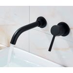 Casa si Gradina - Sanitare - Lavoar baie si accesorii - Baterii sanitare - Baterie chiuveta baie, Blackswan, Tip M68, model negru mat, dimensiune 20.5 cm - Infinity.ro