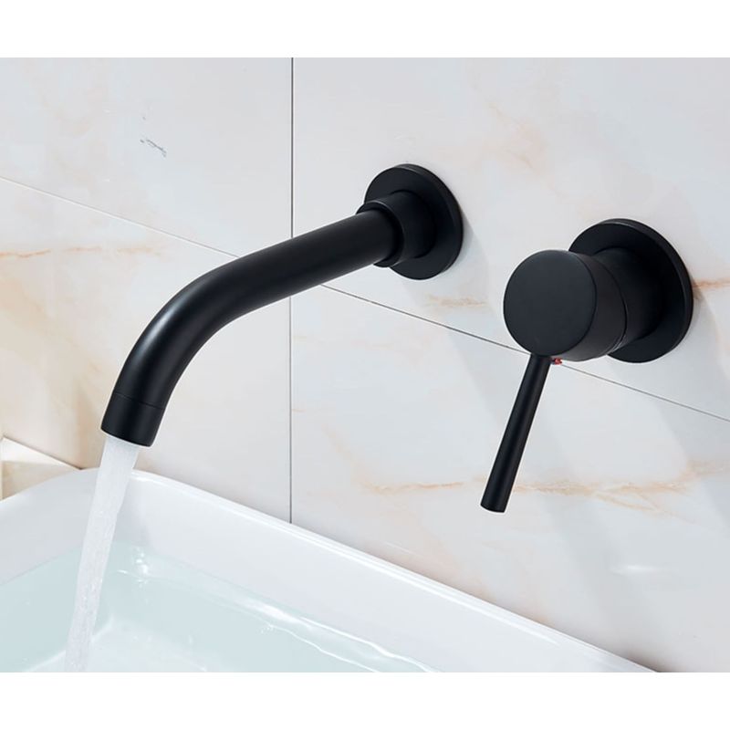 Casa si Gradina - Sanitare - Lavoar baie si accesorii - Baterii sanitare - Baterie chiuveta baie, Blackswan, Tip M68, model negru mat, dimensiune 20.5 cm - Infinity.ro