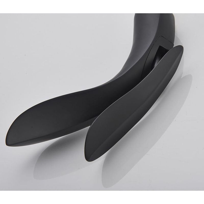 Casa si Gradina - Sanitare - Lavoar baie si accesorii - Baterii sanitare - Baterie chiuveta baie, Blackswan, Tip M89, model negru mat, dimensiune 20 cm - Infinity.ro