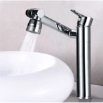 Casa si Gradina - Sanitare - Lavoar baie si accesorii - Baterii sanitare - Baterie chiuveta baie, Blackswan, Tip M333, model inalt crom rotativ, cu 2 moduri si pipa mobila, dimensiune 30 cm - Infinity.ro
