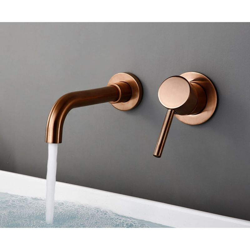 Casa si Gradina - Sanitare - Lavoar baie si accesorii - Baterii sanitare - Baterie chiuveta baie, Blackswan, Tip M209, model rose gold, dimensiune 20 cm - Infinity.ro