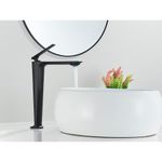 Casa si Gradina - Sanitare - Lavoar baie si accesorii - Baterii sanitare - Baterie chiuveta baie, Blackswan, Tip M200, model negru mat inalt, dimensiune 28 cm - Infinity.ro