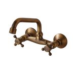 Casa si Gradina - Sanitare - Lavoar baie si accesorii - Baterii sanitare - Baterie chiuveta baie, Blackswan, Tip M245, model bronz antichizat, dimensiune 26 cm - Infinity.ro