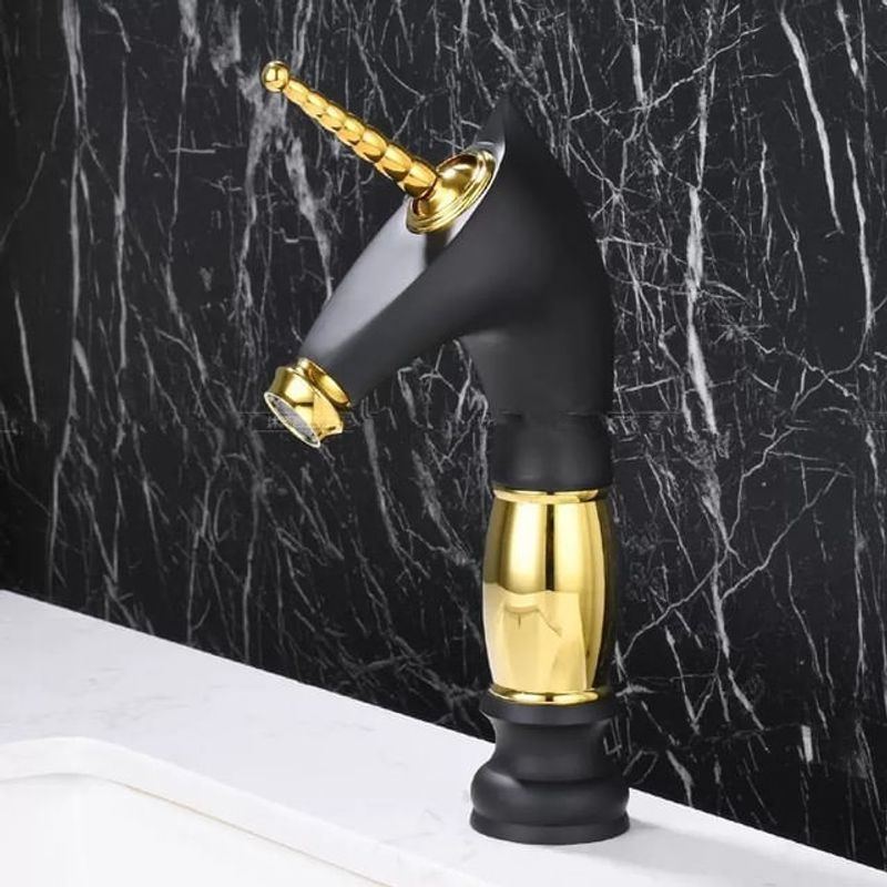 Casa si Gradina - Sanitare - Lavoar baie si accesorii - Baterii sanitare - Baterie chiuveta baie, Blackswan, Tip M274 Unicorn, model negru mediu, dimensiune 27.2 cm - Infinity.ro