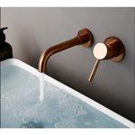Casa si Gradina - Sanitare - Lavoar baie si accesorii - Baterii sanitare - Baterie chiuveta baie, Blackswan, Tip M209, model rose gold, dimensiune 20 cm - Infinity.ro