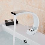 Casa si Gradina - Sanitare - Lavoar baie si accesorii - Baterii sanitare - Baterie chiuveta baie, Blackswan, Tip M12, model alb, dimensiune 19 cm - Infinity.ro