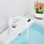 Casa si Gradina - Sanitare - Lavoar baie si accesorii - Baterii sanitare - Baterie chiuveta baie, Blackswan, Tip M12, model alb, dimensiune 19 cm - Infinity.ro