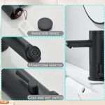 Casa si Gradina - Sanitare - Lavoar baie si accesorii - Baterii sanitare - Baterie chiuveta baie, Blackswan, Tip M353, model negru mat cu senzor, dimensiune 18 cm - Infinity.ro