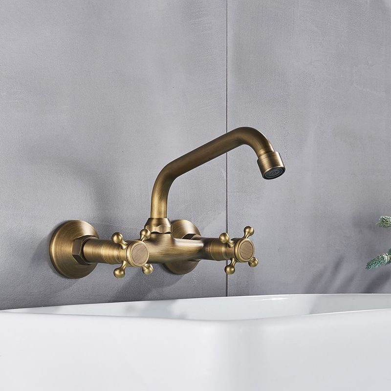 Casa si Gradina - Sanitare - Lavoar baie si accesorii - Baterii sanitare - Baterie chiuveta baie, Blackswan, Tip M245, model bronz antichizat, dimensiune 26 cm - Infinity.ro