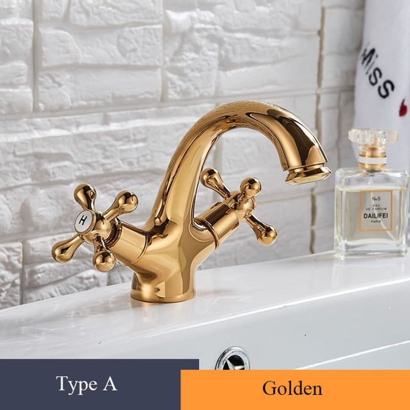 Casa si Gradina - Sanitare - Lavoar baie si accesorii - Baterii sanitare - Baterie chiuveta baie, Blackswan, Tip M294, model auriu lucios, dimensiune 14 cm - Infinity.ro
