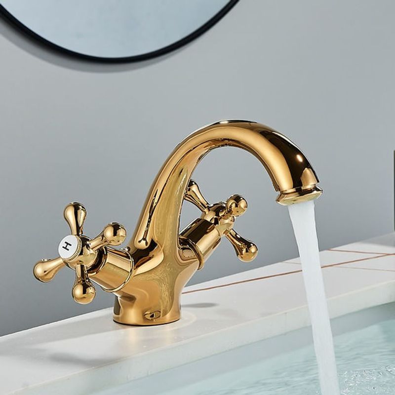 Casa si Gradina - Sanitare - Lavoar baie si accesorii - Baterii sanitare - Baterie chiuveta baie, Blackswan, Tip M294, model auriu lucios, dimensiune 14 cm - Infinity.ro