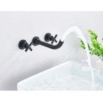 Casa si Gradina - Sanitare - Lavoar baie si accesorii - Baterii sanitare - Baterie chiuveta baie, Blackswan, Tip M62, model negru mat, dimensiune 21 cm - Infinity.ro