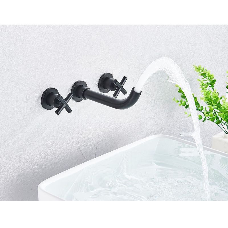 Casa si Gradina - Sanitare - Lavoar baie si accesorii - Baterii sanitare - Baterie chiuveta baie, Blackswan, Tip M62, model negru mat, dimensiune 21 cm - Infinity.ro