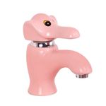 Casa si Gradina - Sanitare - Lavoar baie si accesorii - Baterii sanitare - Baterie chiuveta baie, Blackswan, Tip M288 Elefant, model roz, dimensiune 16 cm - Infinity.ro