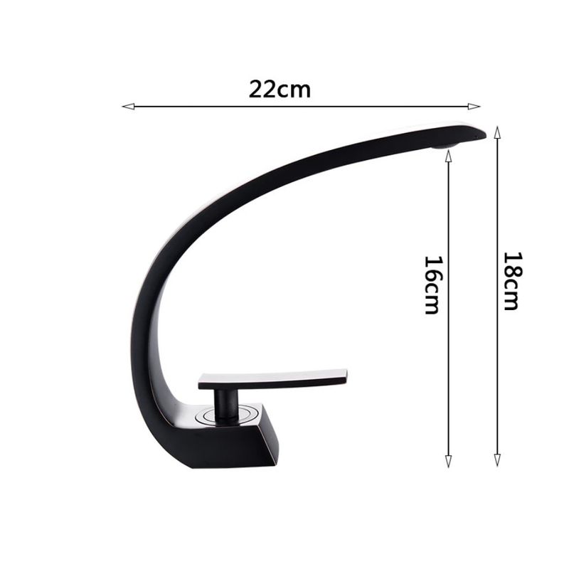 Casa si Gradina - Sanitare - Lavoar baie si accesorii - Baterii sanitare - Baterie chiuveta baie, Blackswan, Tip M10, model negru, dimensiune 18 cm - Infinity.ro