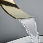 Casa si Gradina - Sanitare - Lavoar baie si accesorii - Baterii sanitare - Baterie chiuveta baie, Blackswan, Tip M86, model auriu lucios, dimensiune 17.5 cm - Infinity.ro