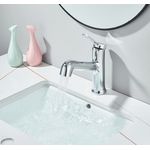 Casa si Gradina - Sanitare - Lavoar baie si accesorii - Baterii sanitare - Baterie chiuveta baie, Blackswan, Tip M352, model crom cu dus extractabil, cu doua moduri, dimensiune 17.5 cm - Infinity.ro