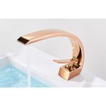 Casa si Gradina - Sanitare - Lavoar baie si accesorii - Baterii sanitare - Baterie chiuveta baie, Blackswan, Tip M92, model rose gold, dimensiune 16.6 cm - Infinity.ro