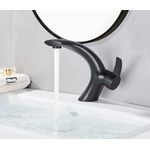 Casa si Gradina - Sanitare - Lavoar baie si accesorii - Baterii sanitare - Baterie chiuveta baie, Blackswan, Tip M54, model negru mat, dimensiune 17.5 cm - Infinity.ro