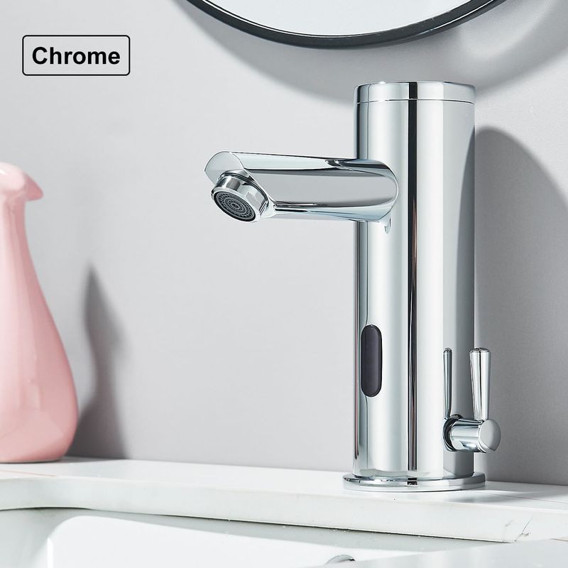 Casa si Gradina - Sanitare - Lavoar baie si accesorii - Baterii sanitare - Baterie chiuveta baie, Blackswan, Tip M354, model crom cu senzor, dimensiune 18 cm - Infinity.ro
