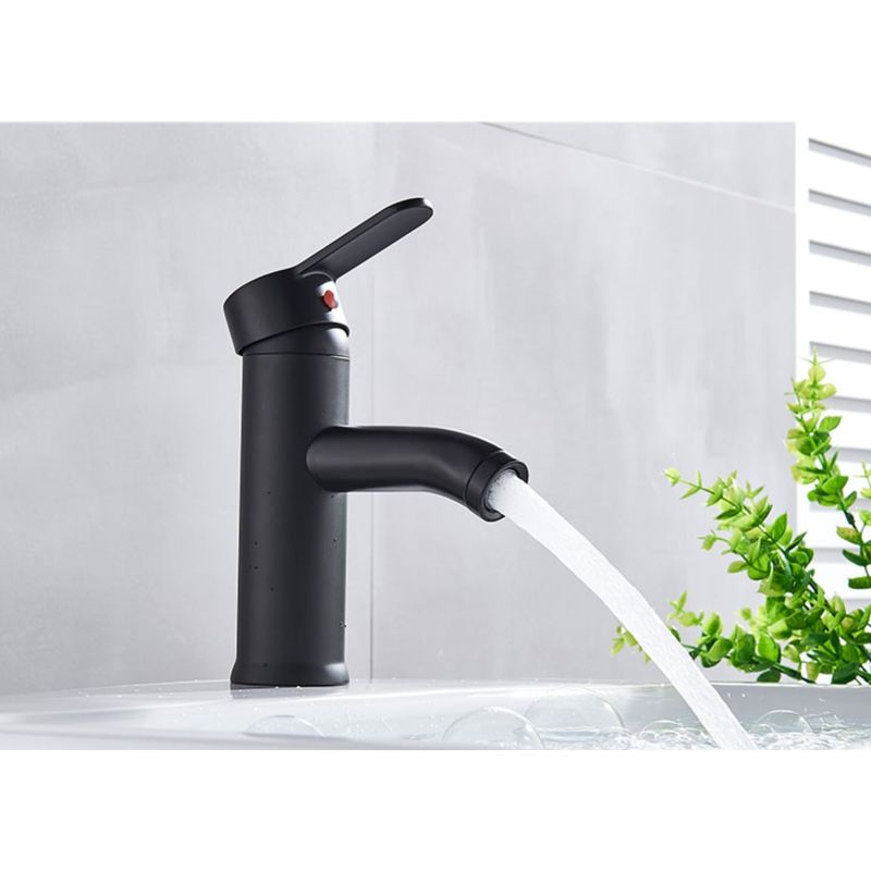 Casa si Gradina - Sanitare - Lavoar baie si accesorii - Baterii sanitare - Baterie chiuveta baie, Blackswan, Tip M98, model negru, dimensiune 16.6 cm - Infinity.ro