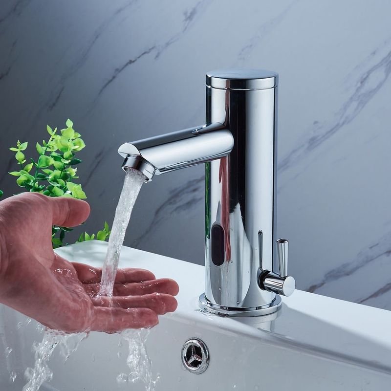 Casa si Gradina - Sanitare - Lavoar baie si accesorii - Baterii sanitare - Baterie chiuveta baie, Blackswan, Tip M354, model crom cu senzor, dimensiune 18 cm - Infinity.ro