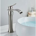 Casa si Gradina - Sanitare - Lavoar baie si accesorii - Baterii sanitare - Baterie chiuveta baie, Blackswan, Tip M362, model nichel inalt, dimensiune 31 cm - Infinity.ro
