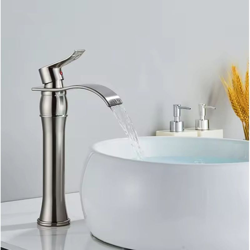 Casa si Gradina - Sanitare - Lavoar baie si accesorii - Baterii sanitare - Baterie chiuveta baie, Blackswan, Tip M362, model nichel inalt, dimensiune 31 cm - Infinity.ro