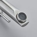 Casa si Gradina - Sanitare - Lavoar baie si accesorii - Baterii sanitare - Baterie chiuveta baie, Blackswan, Tip M302, model nichel cu montare pe chiuveta, dimensiune 17.3 cm - Infinity.ro