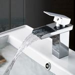 Casa si Gradina - Sanitare - Lavoar baie si accesorii - Baterii sanitare - Baterie chiuveta baie, Blackswan, Tip Cascada M30, model crom, dimensiune 17 cm - Infinity.ro