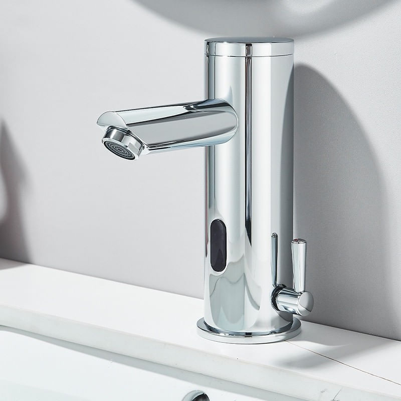 Casa si Gradina - Sanitare - Lavoar baie si accesorii - Baterii sanitare - Baterie chiuveta baie, Blackswan, Tip M354, model crom cu senzor, dimensiune 18 cm - Infinity.ro
