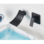 Casa si Gradina - Sanitare - Lavoar baie si accesorii - Baterii sanitare - Baterie chiuveta baie, Blackswan, Tip cascada M3, model negru, dimensiune 18 cm - Infinity.ro