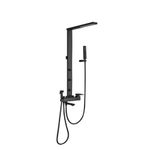 Casa si Gradina - Sanitare - Cazi si cabine de dus - Coloane si seturi de dus - Baterie dus, Blackswan, Tip M52 cu 5 functii, model negru mat, dimensiune 103 cm - Infinity.ro