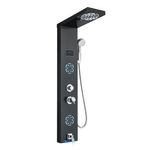 Casa si Gradina - Sanitare - Cazi si cabine de dus - Coloane si seturi de dus - Panel dus, Blackswan, Tip M9008 model negru cu LED, afisaj digital, pipa si functii SPA, dimensiune 114 cm - Infinity.ro